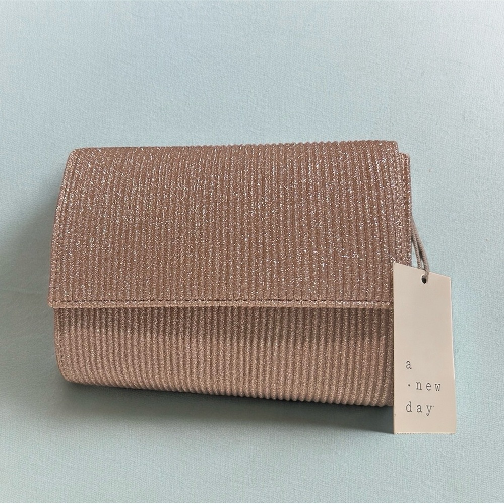 A New Day Sparkly Rose Gold Purse